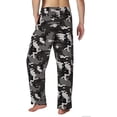 thumbnail image 2 of Bintangor Men Pajama Sleep Pants 100% Cotton Knit Lounge Wear Long Camouflage Grey XXL, 2 of 3