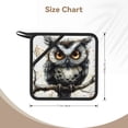 thumbnail image 3 of Disketp Whimsical Owl On Branch Pot Holders Kitchen Insulation Mats Heat Resistant Pot-Holder Oven Anti-Scald Pads for Cooking Baking, 7.1*7.1inch, 3 of 8