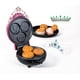 thumbnail image 2 of Nostalgia MyMini Princess Icons - Waffles, plancha antiadherente de 5 pulgadas para gofres, hash marrones, huevos y más, color rosa, 2 of 5