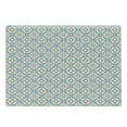 thumbnail image 1 of Quatrefoil Cutting Board, Circular and Floral Shapes with Intricate Design Traditional Moroccan Star, Decorative Tempered Glass Cutting and Serving Board, Large Size, Tan Beige Blue, by Ambesonne, 1 of 1