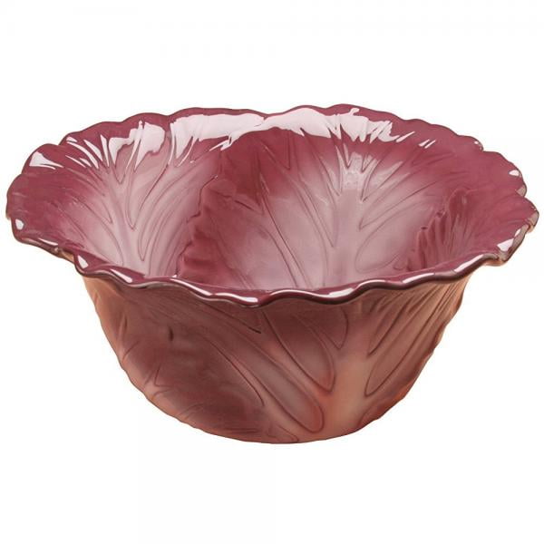 Collectible Vegetable Ceramic Glass Red Cabbage Salad Serving Bowl