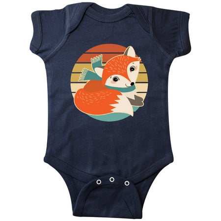 

Inktastic Woodland Fox Retro Sunset Gift Baby Boy or Baby Girl Bodysuit