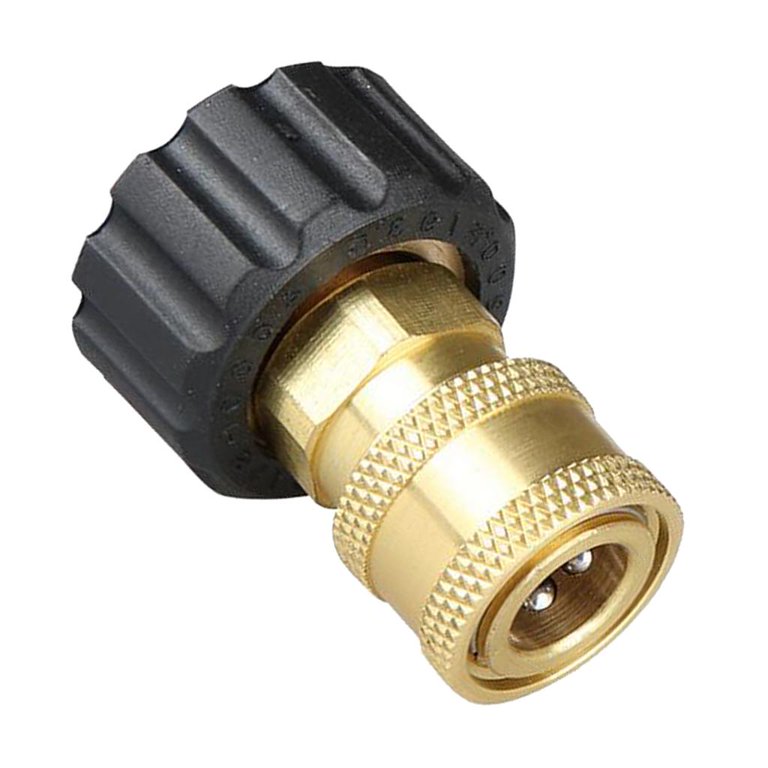 3/8" Quick Connect Coupler To M22 Male X 1.5 (14mm ID) Thread Adaptor - The Deta