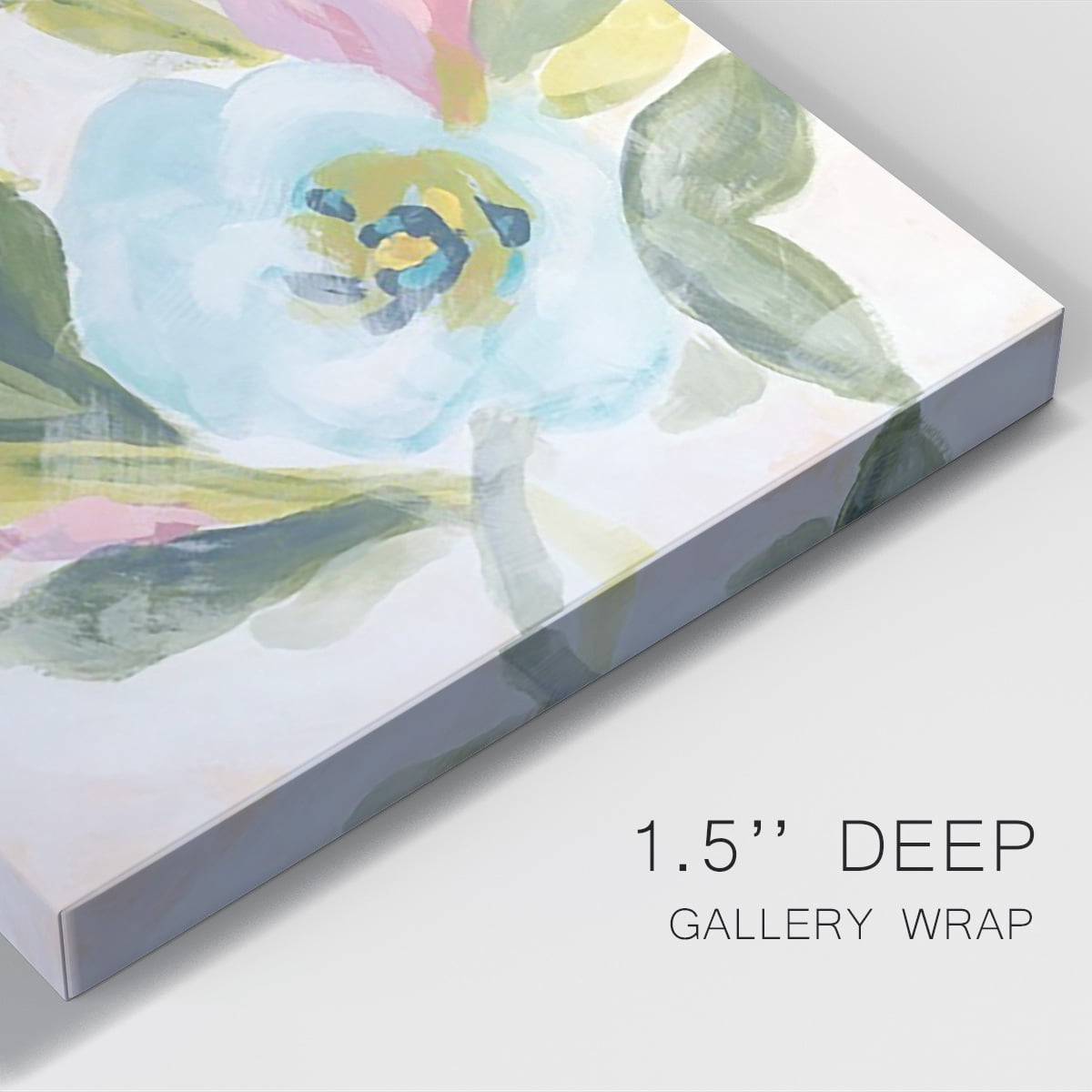 Floral Breeze Fresco II Premium Gallery Wrapped Canvas - Ready to Hang