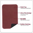 thumbnail image 3 of Bathroom Rug,Rubber Bath Mats for Bathroom,No Slip Bath Rugs,Machine Washable,Low Pile,Absorbent Red,20" x 32", 3 of 6