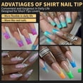 thumbnail image 4 of 120/140 Uds. Puntas de uñas postizas de aguja de almendra extensión de uñas postizas suaves y transparentes para el hogar DIY salón de uñas manicura prensa en las uñas, 4 of 5