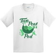 thumbnail image 3 of Inktastic Two Peas in a Pod with Faces Youth T-Shirt, 3 of 5