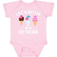 thumbnail image 3 of Inktastic Life is Better with Ice Cream Boys or Girls Baby Bodysuit, 3 of 5