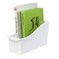 thumbnail image 4 of Pen+Gear Plastic Desktop Book Organizer Bin, Arctic White, 4 of 10