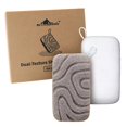 thumbnail image 1 of Esponja de ducha MyHomeBody, exfoliante de doble textura, 2 unidades, 1 of 6