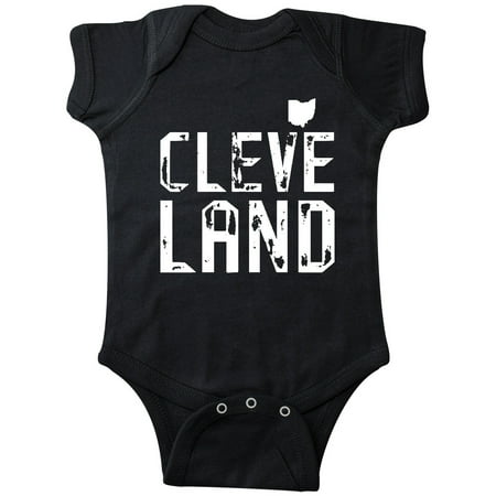 

Inktastic Cleveland Ohio Distressed Font Gift Baby Boy or Baby Girl Bodysuit