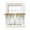 White, variant on Fall Leaf Tier Curtains 24 Inch Length,Sheer Curtains for Bedroom Living Room Farmhouse Vintage Country Maple Pinecones Beige Short Kitchen Curtains Drapes for Small Half Window 27.5"x24" 2 Panels