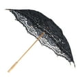 thumbnail image 5 of Elegant Vintage Ladies Handmade Black Cotton Parasol Umbrella Party Wedding Dancing Bridal Decor, 5 of 8
