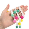 thumbnail image 4 of Uxcell 2 Yards Pom Pom Ball Fringe Trim Ribbon Sewing for DIY Crafts Colorful, 4 of 6