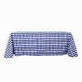 thumbnail image 3 of BalsaCircle 90" x 132" Checkered Tablecloth Wedding Party Table Linens Navy Blue and White, 3 of 9