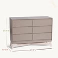 thumbnail image 6 of Little Seeds Pala 6-Drawer Dresser, Taupe/Whitewash, 6 of 14