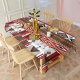 thumbnail image 3 of Rectangle Waterproof Tablecloth 60×102 Inch, Bohemia Style Reusable Indoor/Outdoor Durable Table Cover for Party Kitchen Dinner Room Decor, 3 of 6