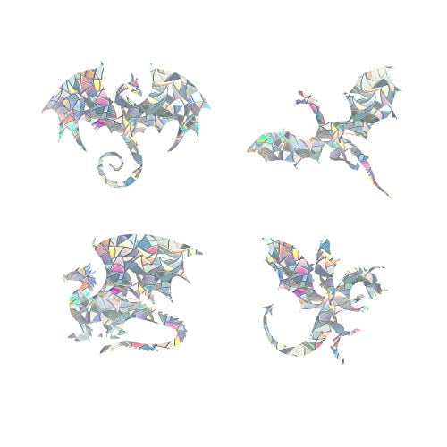 Dragon Static Window Clings Anti Collision Window Decals for Bird