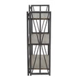 thumbnail image 2 of LumiSource Indy 34"H 3-Shelf Bookcase, Black/Brown, 2 of 6