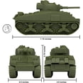 thumbnail image 2 of Tanque militar BMC WW2 Sherman M4 - Verde Oliva 1:32, 2 of 2