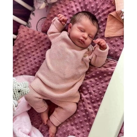 iCradle Lovely Lifelike Reborn Baby Dolls Girl Soft Full Body Cuddly Sleeping Realistic Newborn Babies Gift for Kids 3 