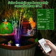 thumbnail image 5 of AISITIN 10W Solar Fountain with LED Colorful Lights & 3000mhA Battery, 2024 Upgraded Solar Bird Bath Fountain with Fixed Bracket, Remote Control Solar Water Fountain Pump for Bird Bath, Pools and Outd, 5 of 9