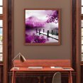 thumbnail image 3 of 5D bricolaje diamante pintura completo redondo taladro paisaje acuático decoración de la pared artesanías de diamantes de imitación Tmvgtek decoración de arte en el hogar, 3 of 9