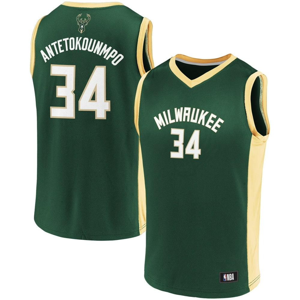 Youth Fanatics Branded Giannis Antetokounmpo Hunter Green/Black