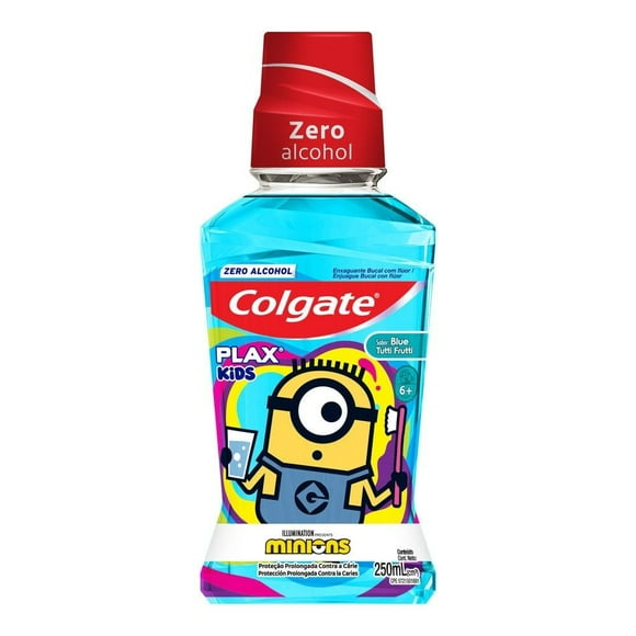 Enjuague Bucal Colgate Plax Kids Zero Alcohol Salud Bucal Completa 250 ml