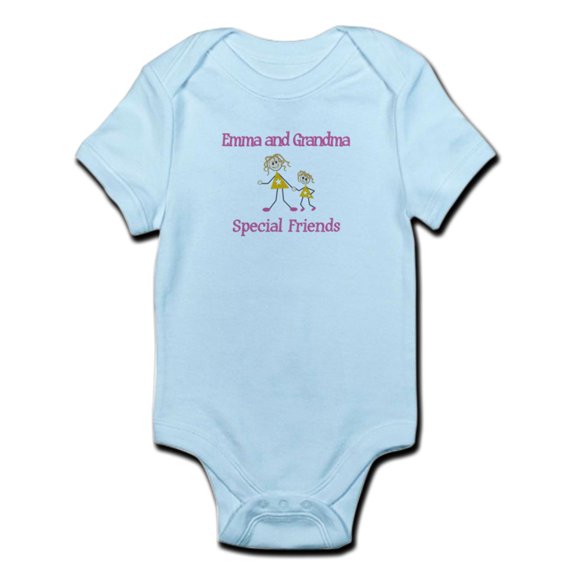 CafePress - Emma & Grandma Friends Infant Bodysuit - Baby Light Bodysuit