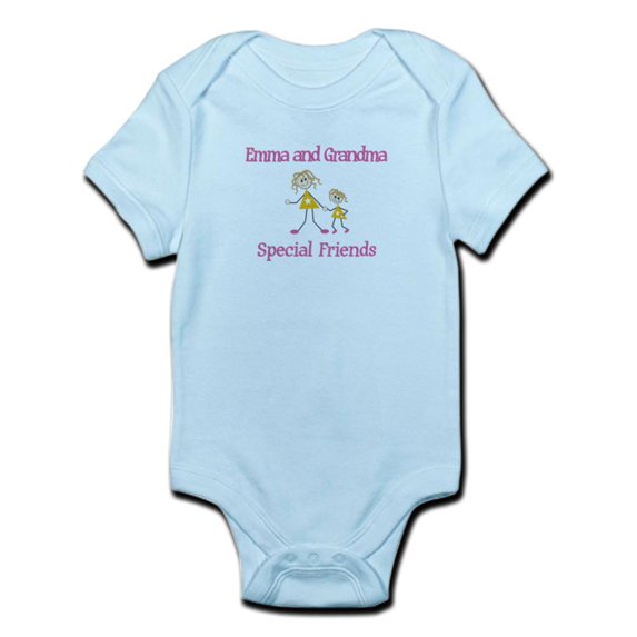CafePress - Emma & Grandma Friends Infant Bodysuit - Baby Light Bodysuit
