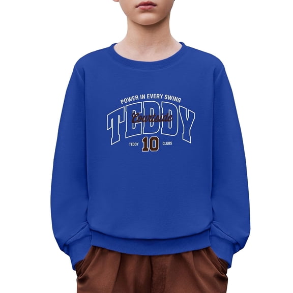 Arshiner Toddler Boy Crewneck Graphic Sweatshirt Long Sleeve Teddy Bear Sweat Shirt Cute Pullover Top for Kid