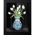 thumbnail image 2 of Jacobs, Cindy 19x24 Black Modern Framed Museum Art Print Titled - Blue and White Tulips Black II, 2 of 5