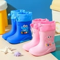 thumbnail image 3 of Otqutp Boys Girls Dinosaur Rainboots Easy-On Lightweight Waterproof Rubber Boots Adjustable Outdoor Playing Rain Boots, 3 of 6