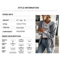 thumbnail image 4 of REDHOTYPE Women's Button Long Sleeve Brushed Jacket Coats with Pockets, 4 of 8