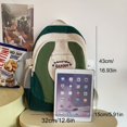 thumbnail image 2 of 1pc Preppy Contrast Color Backpack, Large Capacity Schoolbag For Middle School High School Students, Simple Causal Backpack For Men And Women, 2 of 4