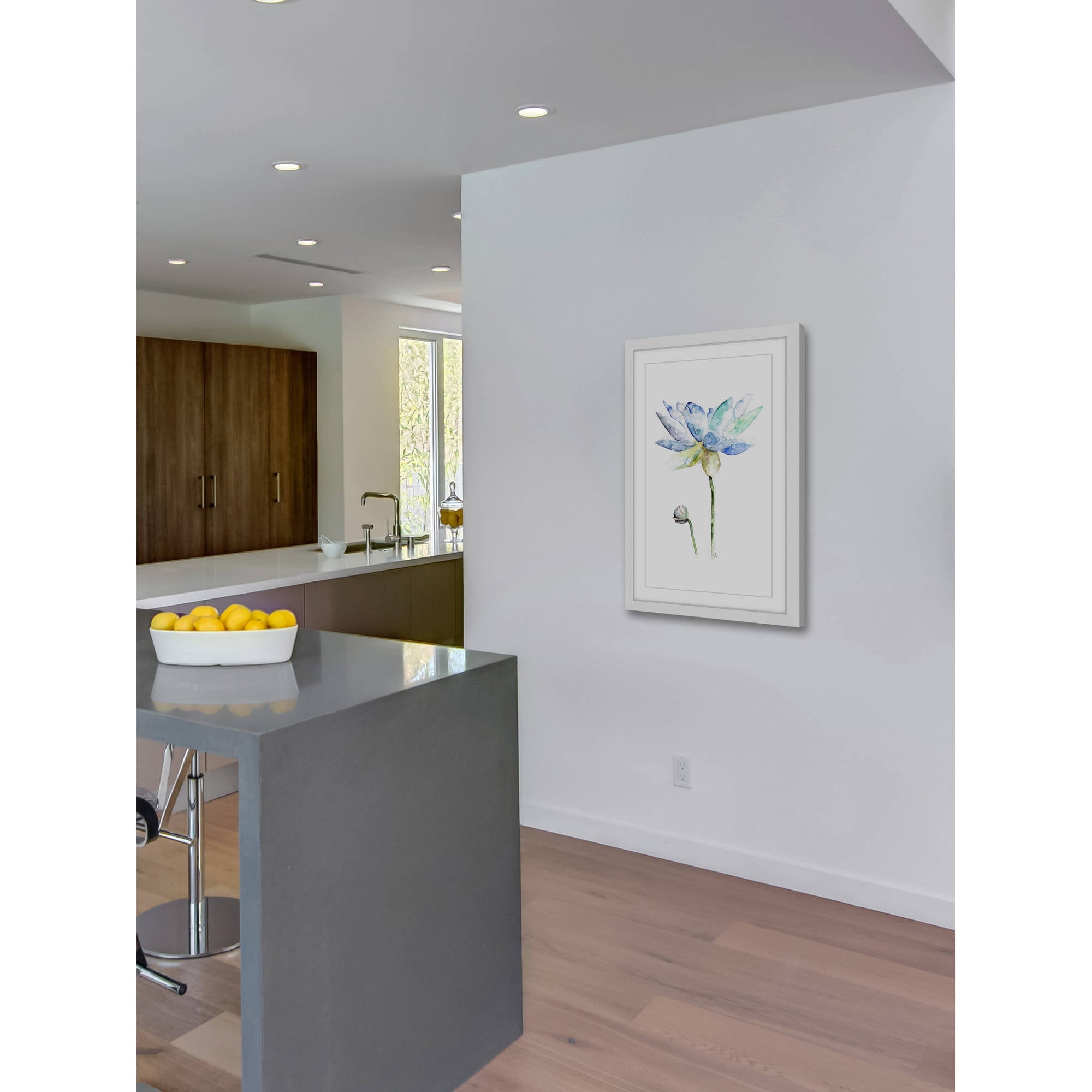 Marmont Hill "Lotus" by Rachel Byler Framed Painting Print