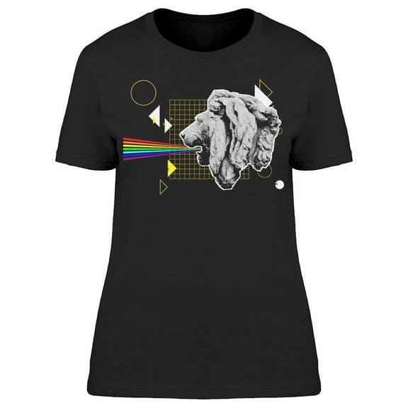 Minimal Clip Art Collage T-Shirt Women -Image by Shutterstock, Female Small