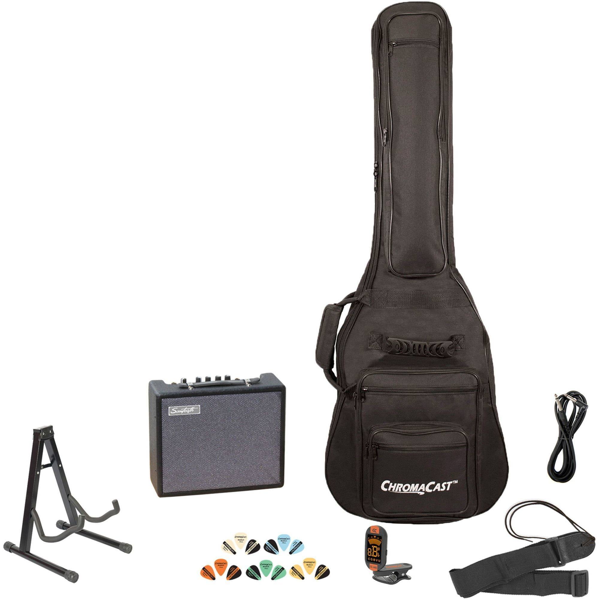 Sawtooth ES Series ST Style Electric Guitar Kit with Sawtooth 10