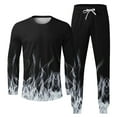 thumbnail image 5 of Wavsuf Men's Sweatsuits Set 2 piece Jogger Set for Men New Motion Shirt Sweatshirt and Sweatpants White Size 4XL, 5 of 5