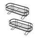thumbnail image 2 of 2x Hierro Orgazador de baño Estante de almacenamiento Estante de almacenamiento de inodoro Soporte de champú Accesorios de baño que ahorran espacio Negro Macarena Organizador de baño, 2 of 8
