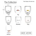 thumbnail image 7 of Cute Double Wall Glass Cup - Cat, Bear, Duck, Dog, Pig, Narwhal - Cute Coffee Cup - Tea Cups - 375ml (Bear), 7 of 7