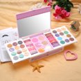 thumbnail image 4 of Juego de caja de juguetes cosmética para niñas pequeñas princesas, juego de mesa de maquillaje y tocador para niños, 4 of 5