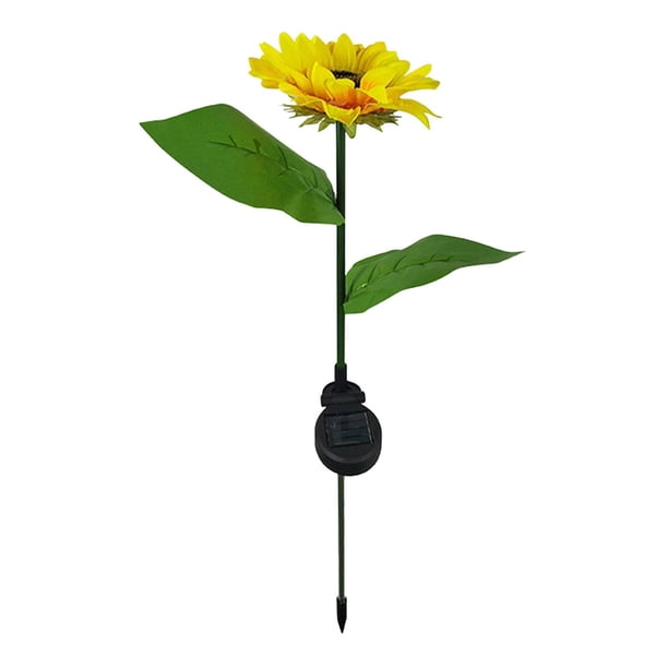 Luz de girasol, luz Solar para jardín, decoración de flores artificiales, luz energía Solar, lámpara de césped para valla exterior, bal