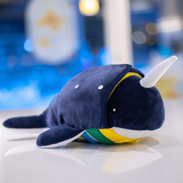 Narwhal Buckle Pillow Juguete sensorial para la liberación motora fina - Además de juegos de laboratorio y habilidades cremaller para todos - Juguete de aprendizaje inspirado en Montessori