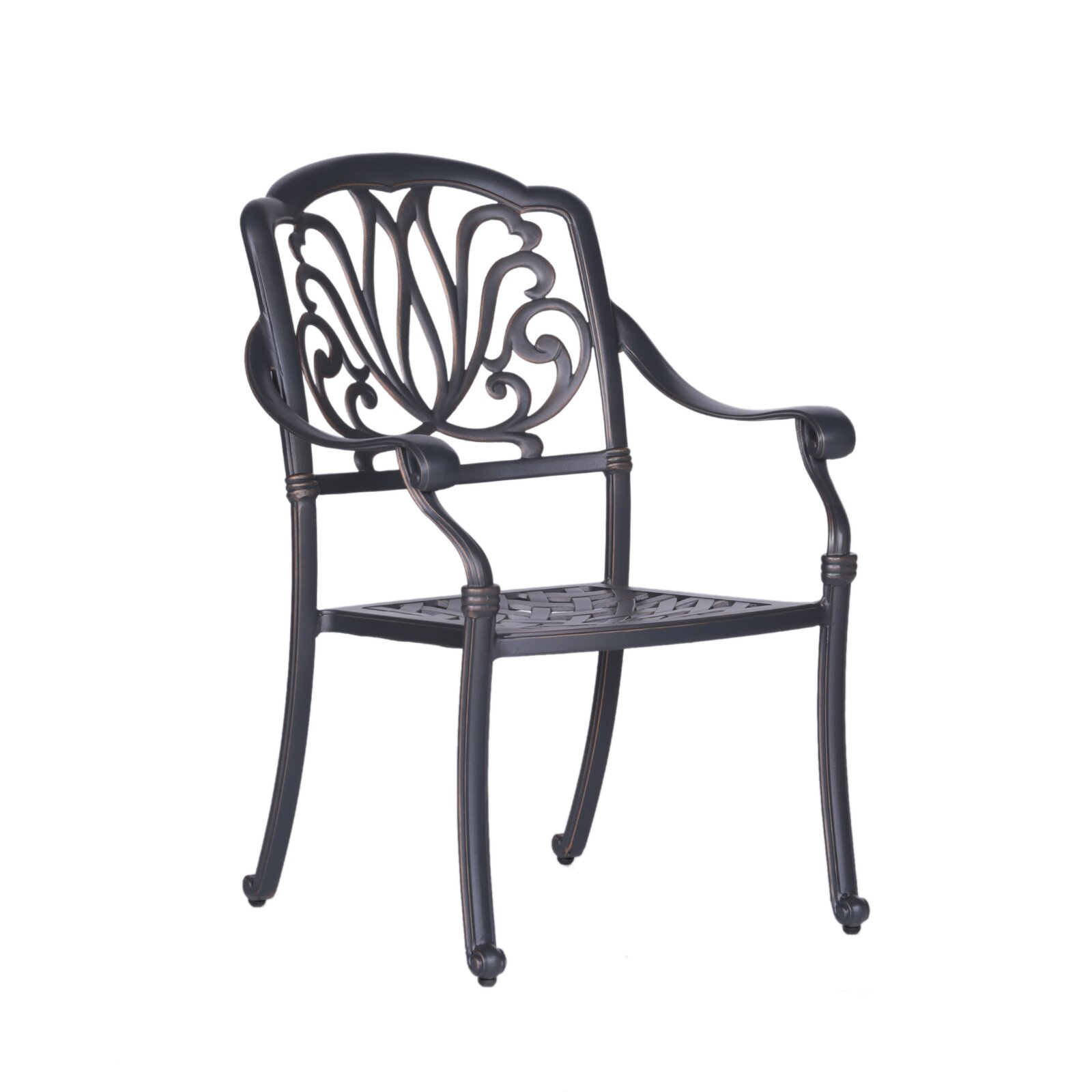 Kilmer Patio Dining Chair with Cushion, Seat: 16" H, Stacking: Yes - image 3 of 4