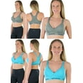 thumbnail image 6 of ToBeInStyle Women's Pack of 6 Random Assorted Print Sports Bras - Assorted Colors - Size 36B, 6 of 6