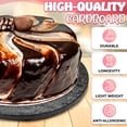 thumbnail image 3 of 12 Inch Cake Drum - Black Round 12 Inch Cake Boards for Holiday Dessert Presentation, Grease and Moisture Resistant, Thick Durable Material with Fancy Pattern, Great for Christmas Parties & Birthdays, 3 of 8