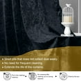 thumbnail image 2 of DONGPAI 2 Panels Crushed Velvet Curtains Floral Pattern Blackout Thermal Insulated Velvet Curtain Drapes for Living Room, Bedroom, 52"x 108", 2 of 7