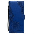 thumbnail image 6 of Dteck Compatible Case with Samsung Galaxy S22,Luxury Shockproof PU Pattern Embossed Flip Wallet Magnetic Kickstand Cover with Wrist Strap.For Samsung Galaxy S22,Darkblue, 6 of 8